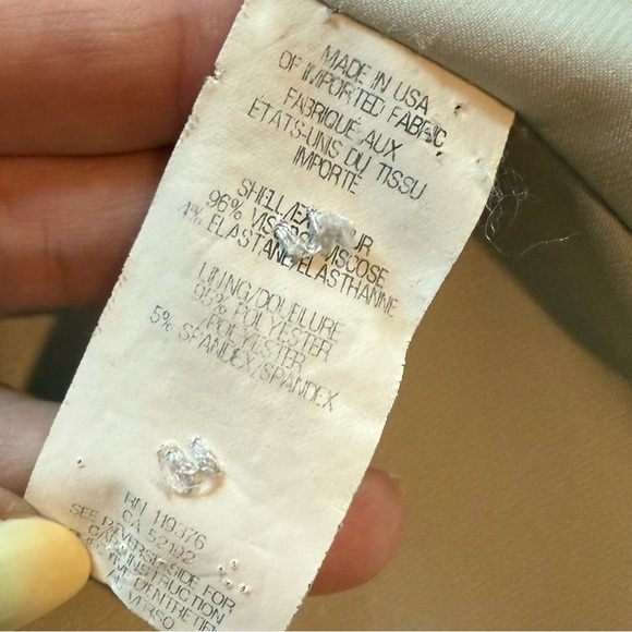 Helmut Lang Light Gray Tailored One-Button Blazer Size 2 – Made in USA - Picture 6 of 7